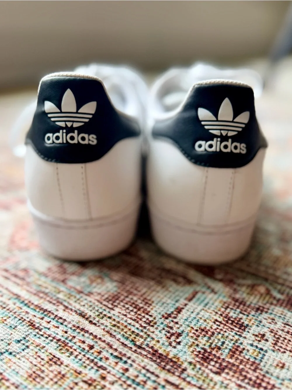 Adidas Originals Superstar Leather Sneakers White Black Men’s Size 11